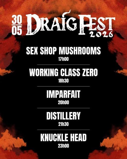 Affiche de Draig Fest 2026 à La Roche Maurice (29)