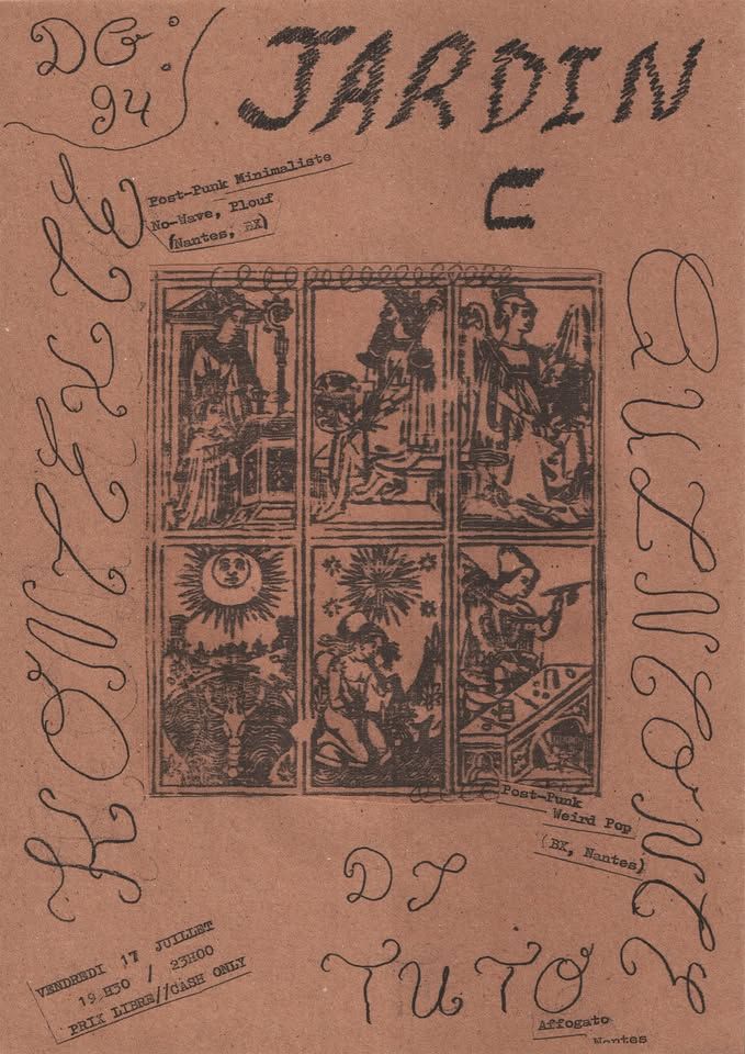 Affiche de Soirée Post-Punk avec Quinconce et Kontexte à Nantes (44)