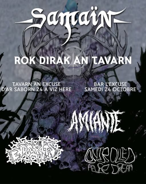 Affiche de Amiante / Controled Fever Deam / Endocarditis en concert à La Mézière(35)