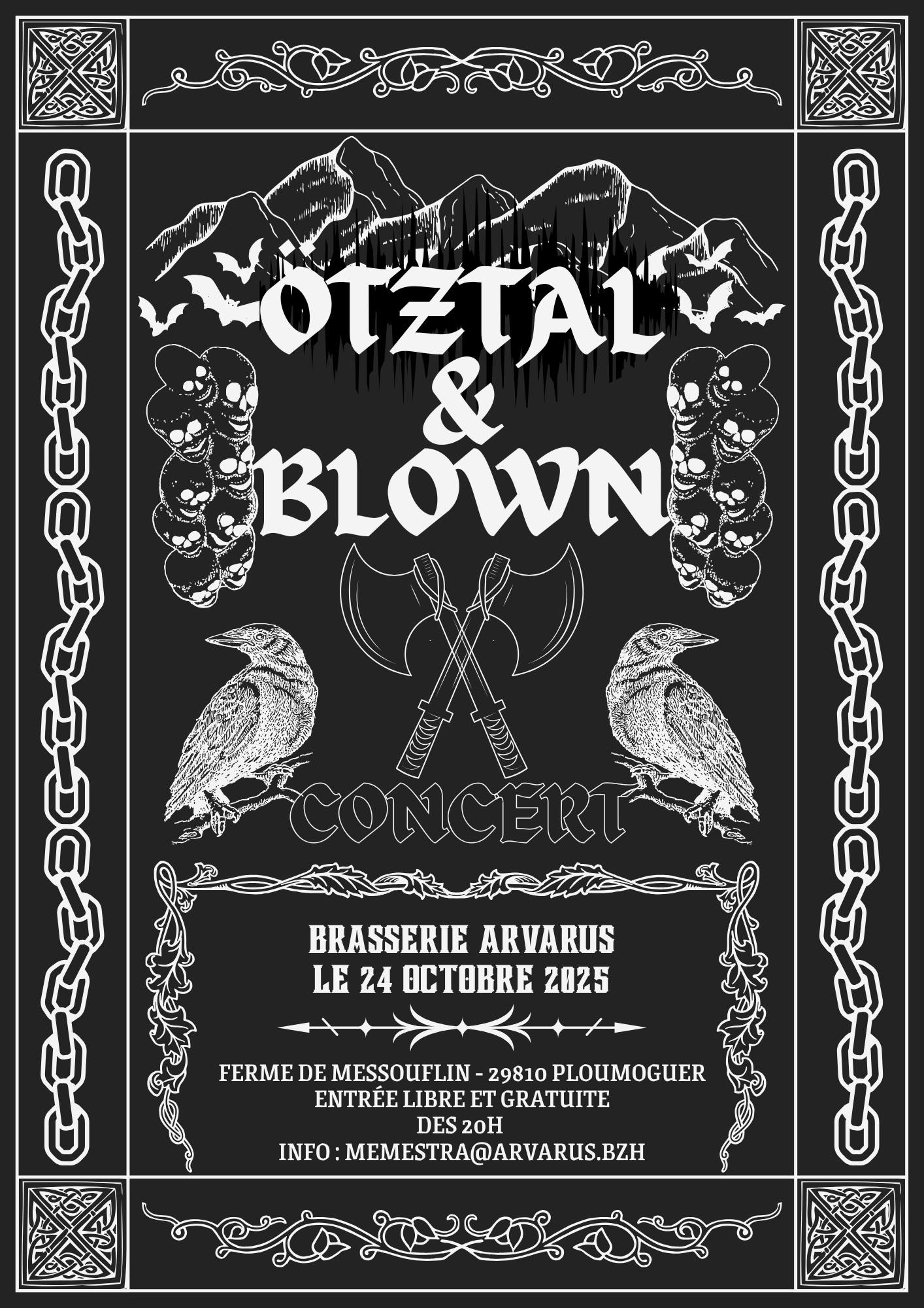 Affiche de Otztal et Blown à Ploumoguer (29)