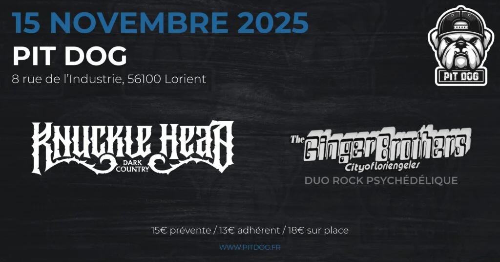Affiche de Soirée Dark Country et Rock Psychédélique à Lorient (56)