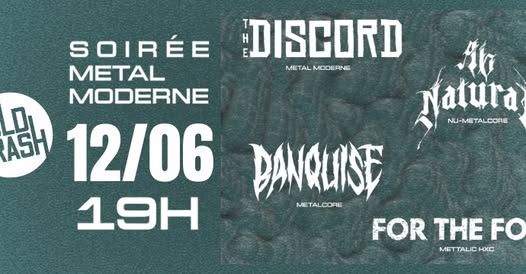 Affiche de Soirée Modern Metal avec 4 groupes à Rézé (44)