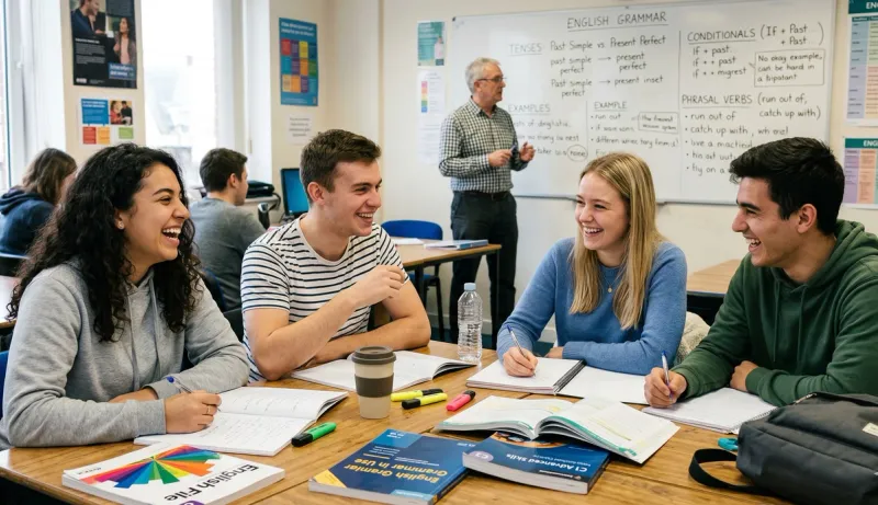 equipo Calzada Academy, estudiantes, ingles, certificación, aptis, delf