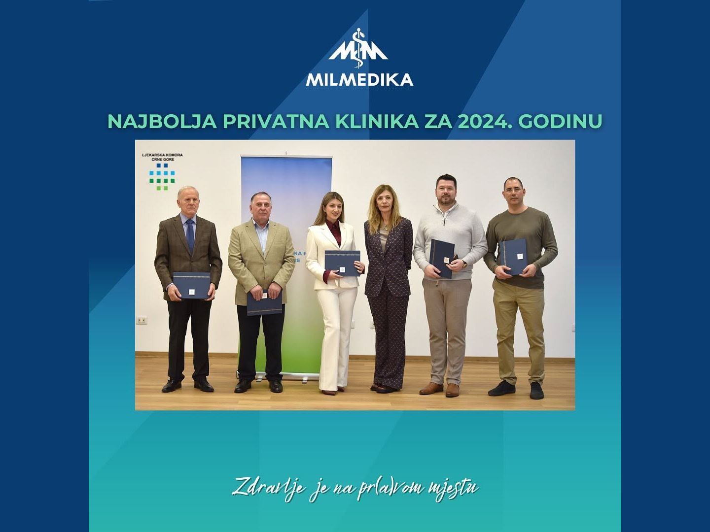 Award from the Medical Chamber for policlinic Milmedika for the best private clinic of 2024