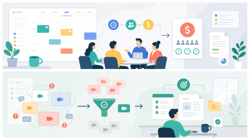 Decision filter for replacing low-value meetings with docs tasks and async updates