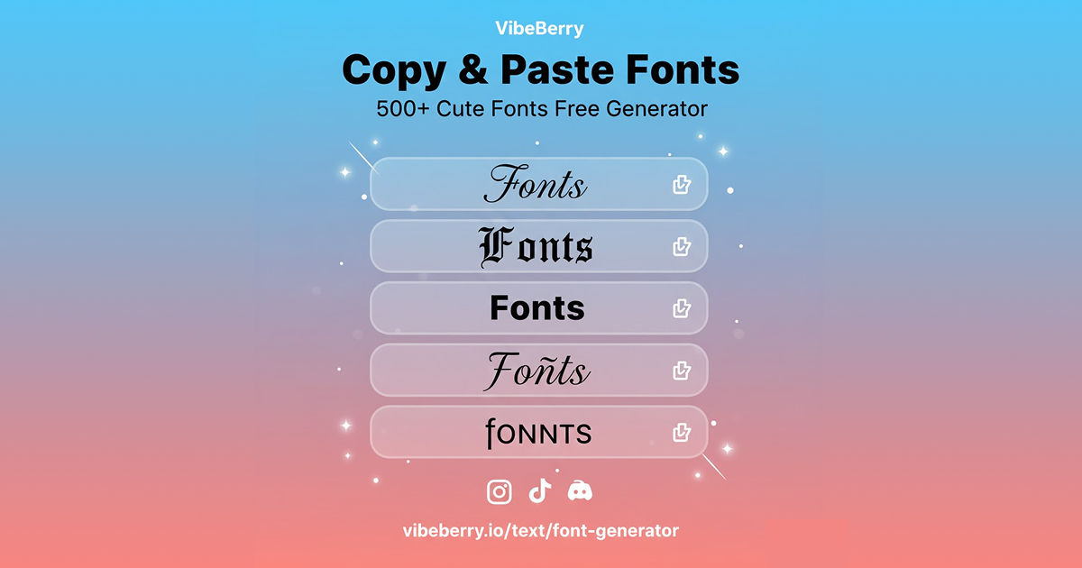 Copy and Paste Fonts - 500+ Cute Fonts Generator Free 2026