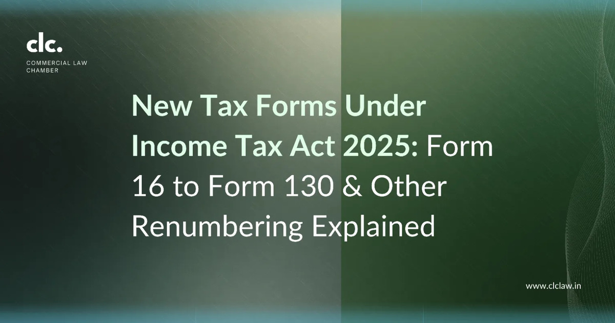 Form 168 Rent Back New Tax Forms 2026: Form 16 to Form 130 & Renumbering Explained