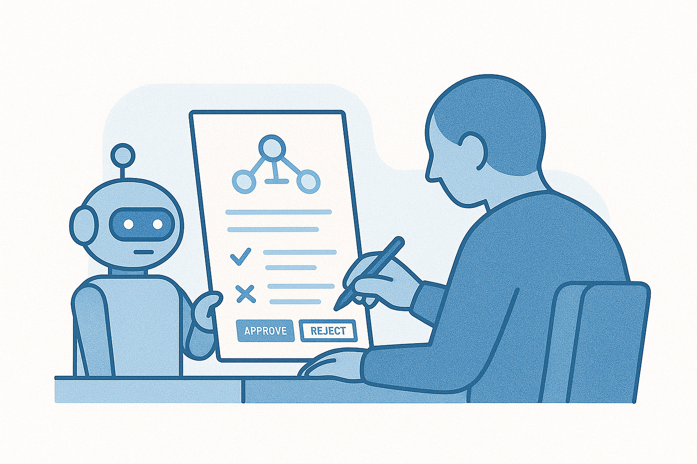 Level 2: Approval (AI Proposes, Human Directs)