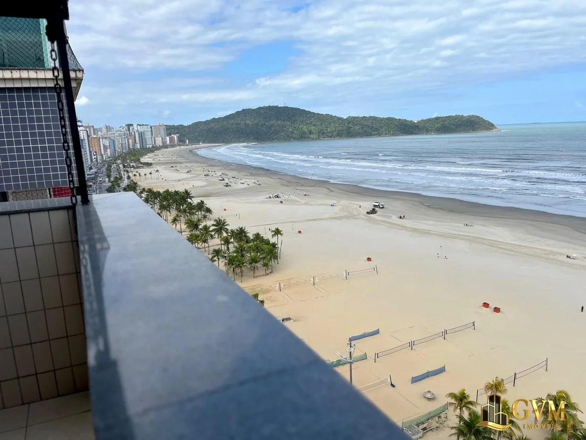 Foto principal do imóvel Cobertura frente ao mar com 3 quartos á venda na Guilhermina em Praia Grande em Guilhermina