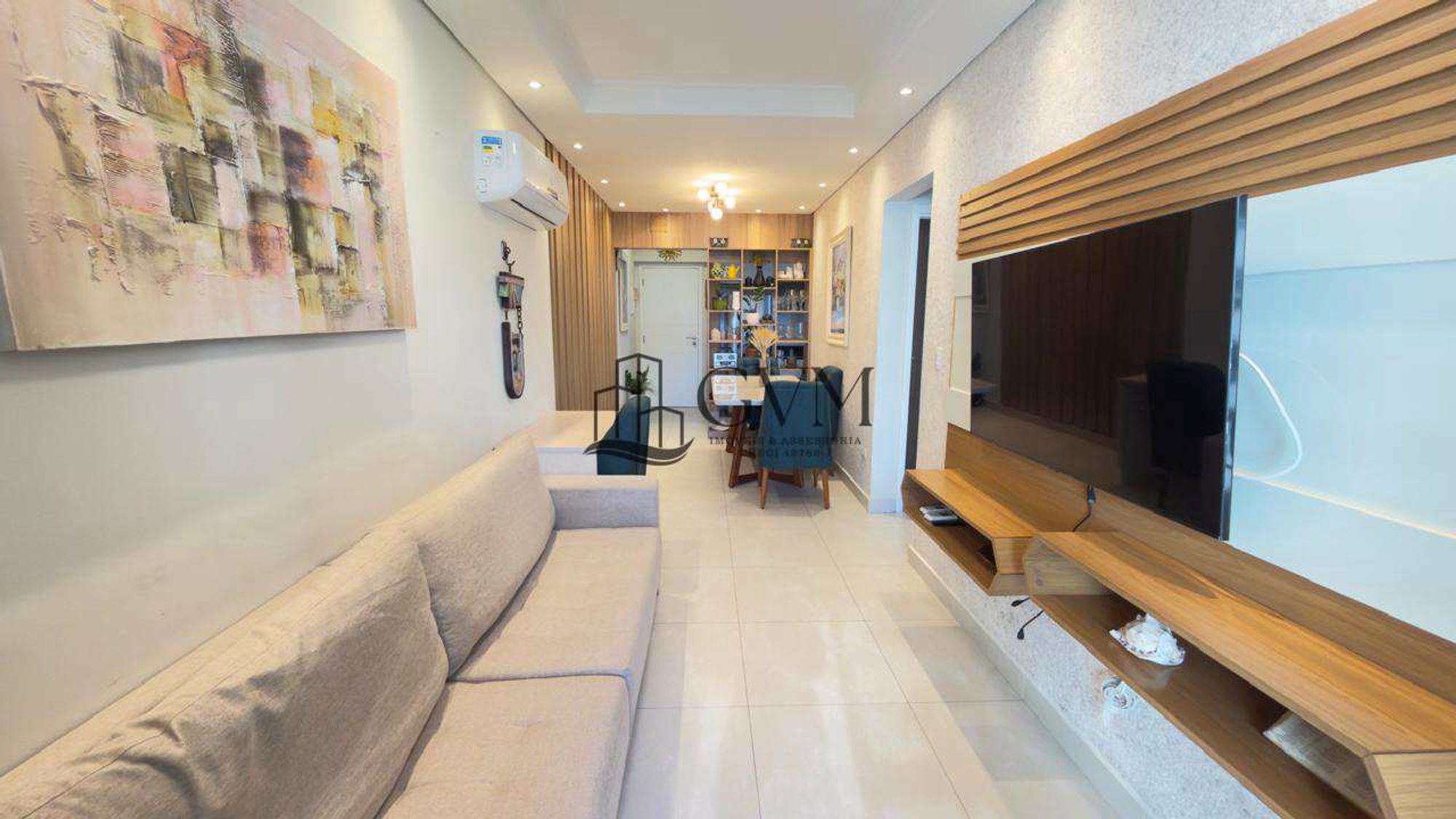 Interior do imóvel Apartamento com 2 quartos, Canto do Forte, Praia Grande