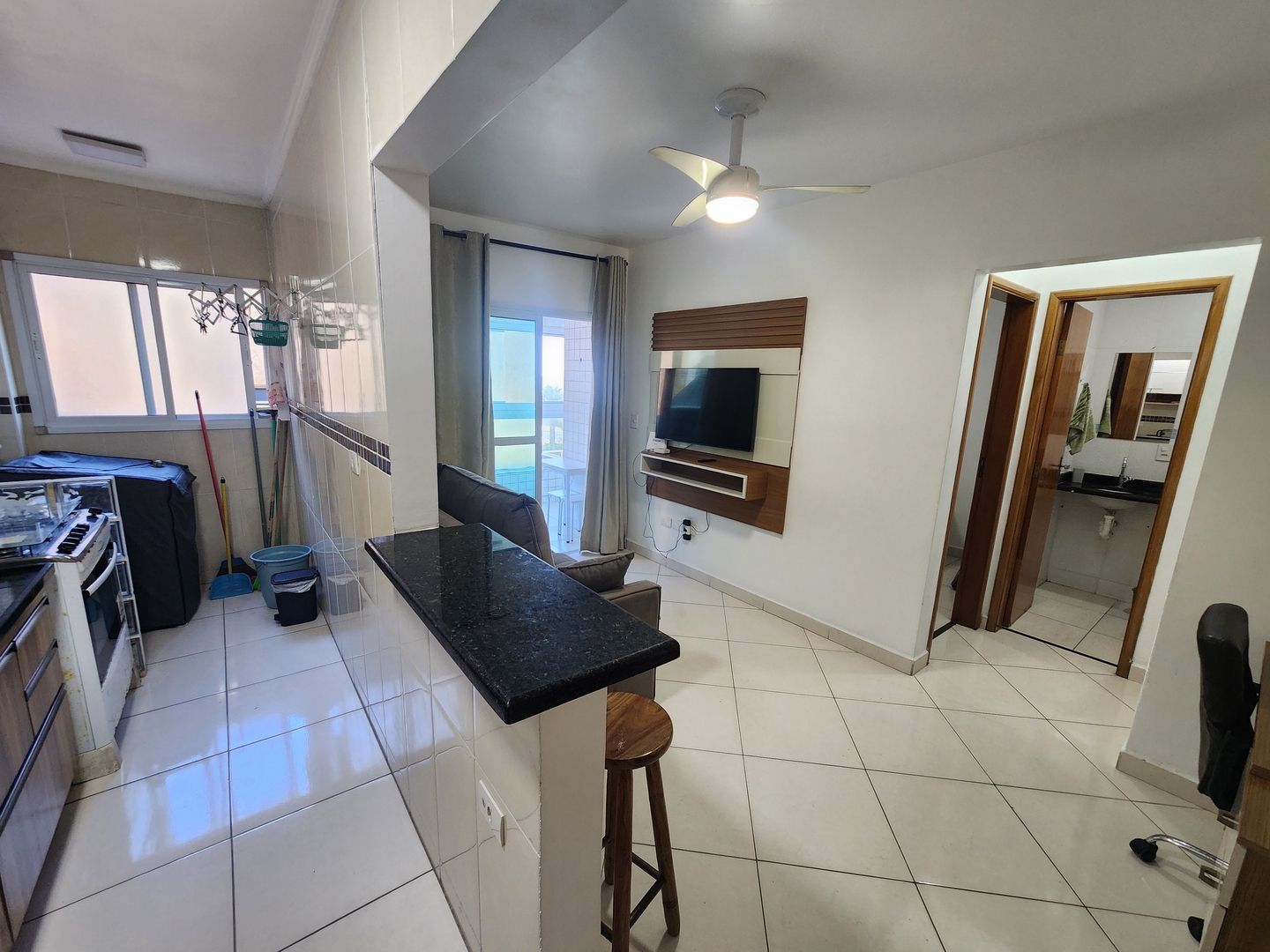 Foto 7 do imóvel Apartamento com 1 quarto, Caiçara, Praia Grande - R$ 375 mil, Cod: 3826