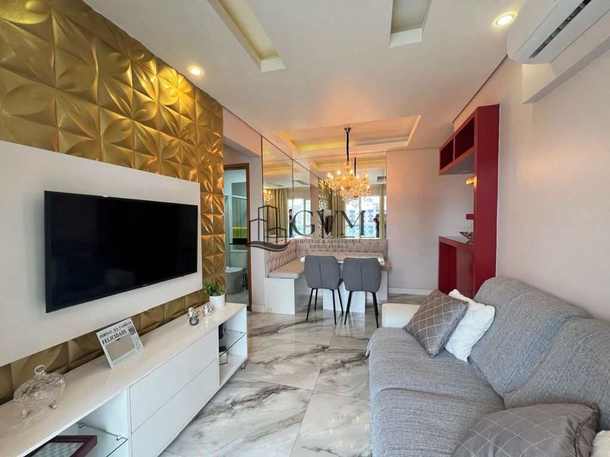 Foto do imóvel Apartamento mobiliado com 2 quartos á venda na Guilhermina em Praia Grande em Guilhermina, Praia Grande