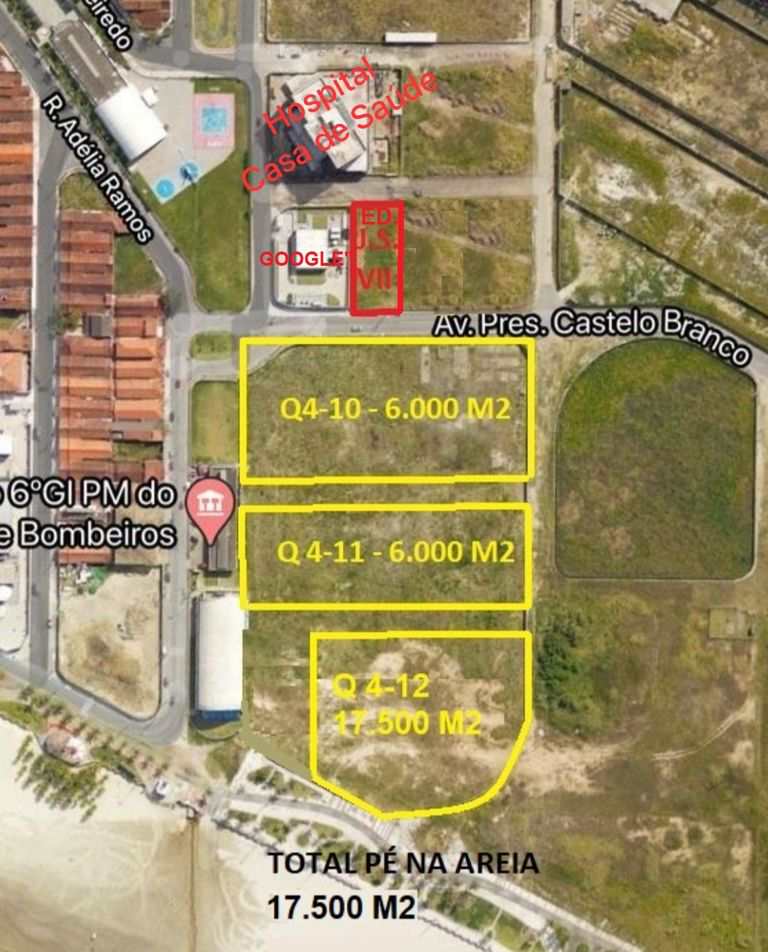 Foto do imóvel TERRENO PE NA AREIA PRAIA GRANDE 17.500 M2 em Praia Grande, SP