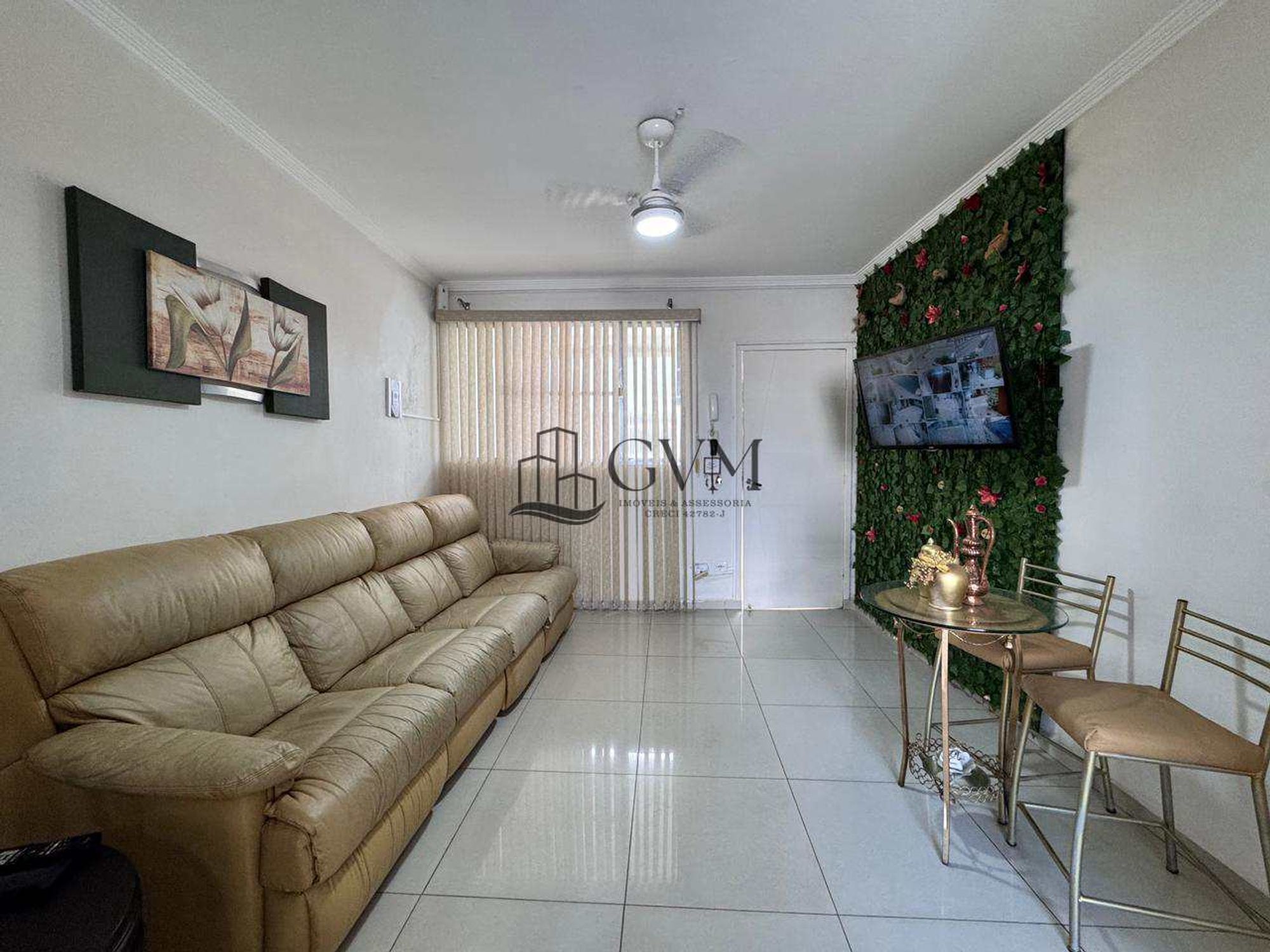 Interior do imóvel Apartamento com 2 quartos, Boqueirão, Praia Grande