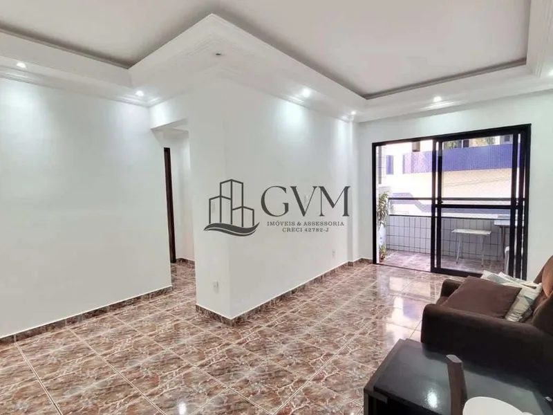Interior do imóvel Apartamento com 2 quartos sendo uma suíte - Canto do Forte - Praia Grande/SP