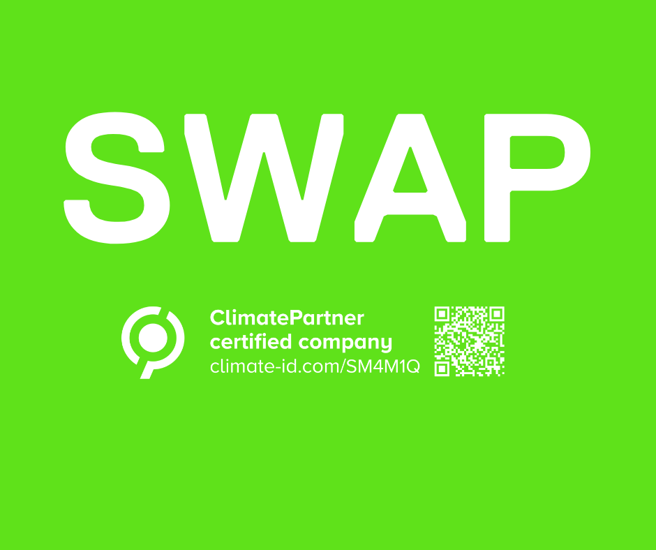 SWAP ist ein ClimatePartner zertifiziertes Unternehmen