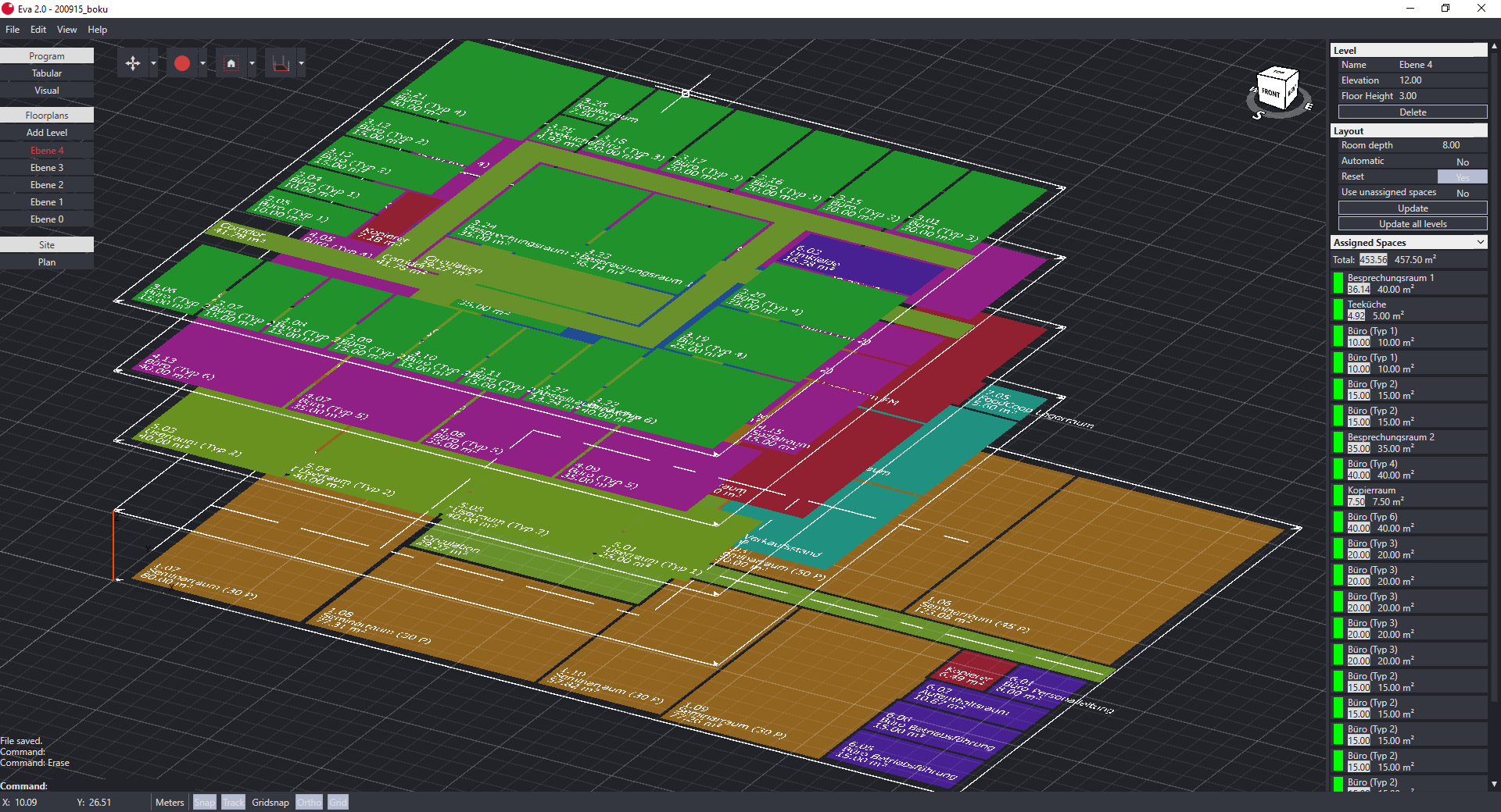 EVA Raumprogramm Design Computation