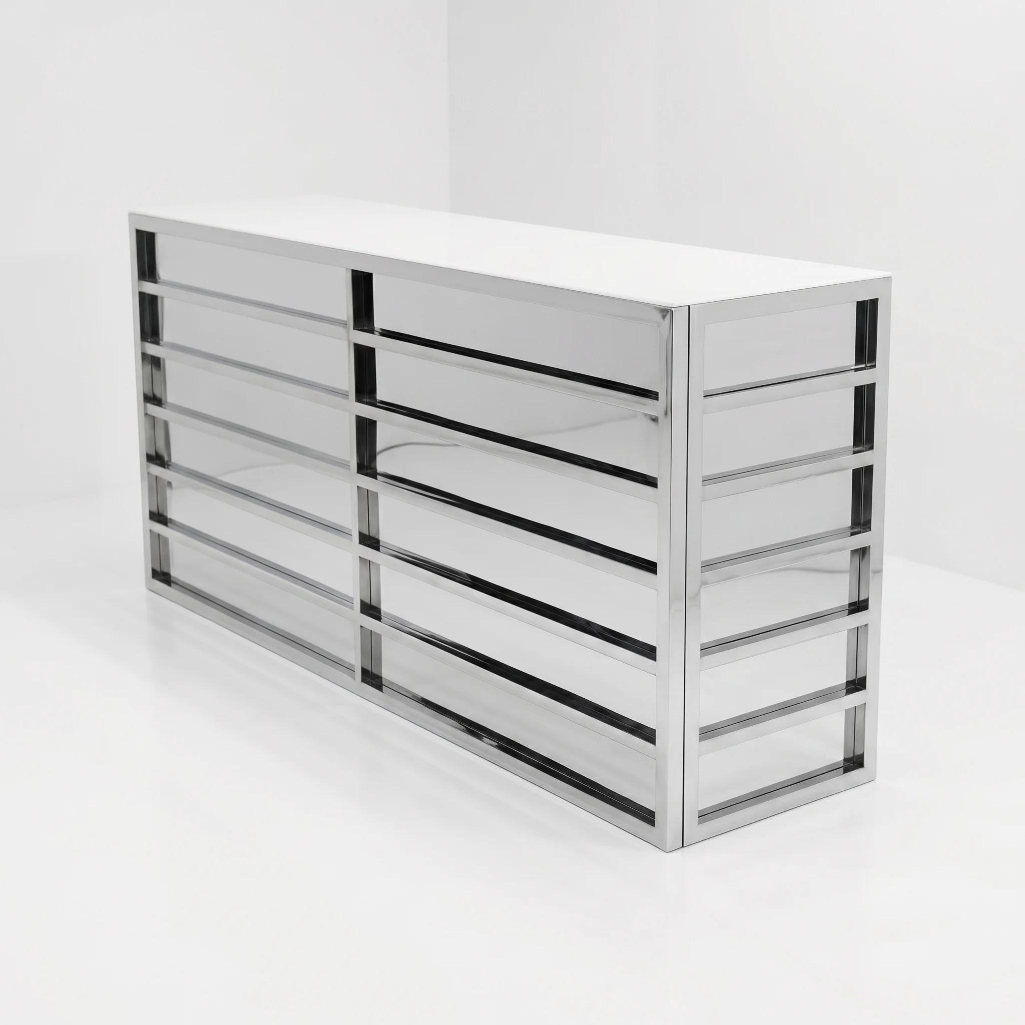 Chrome Modern 8' Bar B