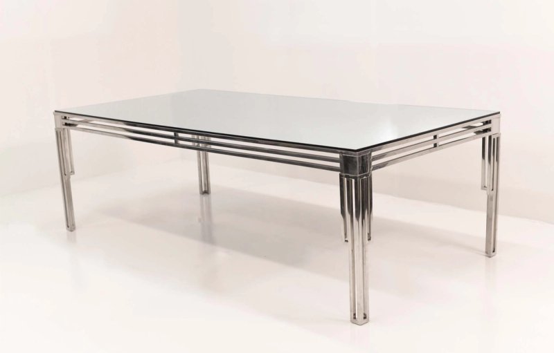 Chrome Art Deco Mirro Top 4'x8' DT