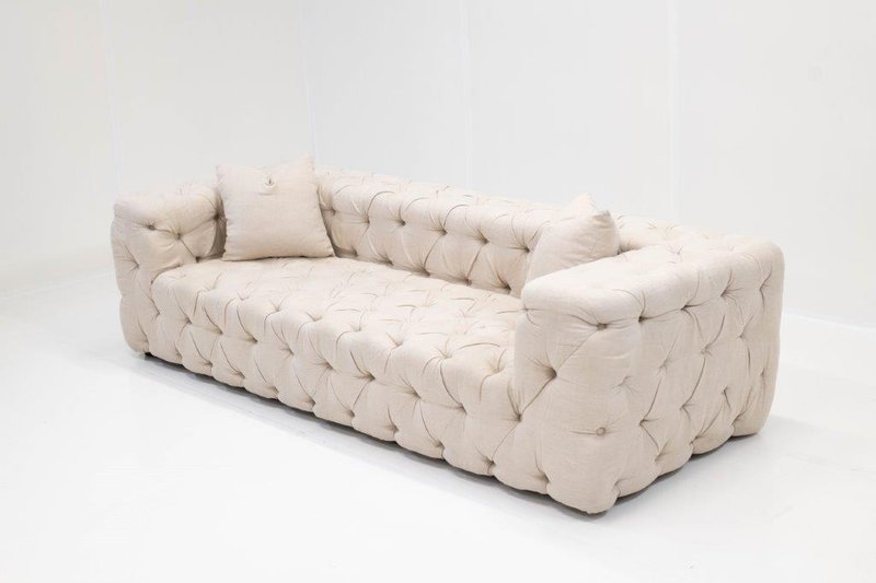Vintage Linen Sofa