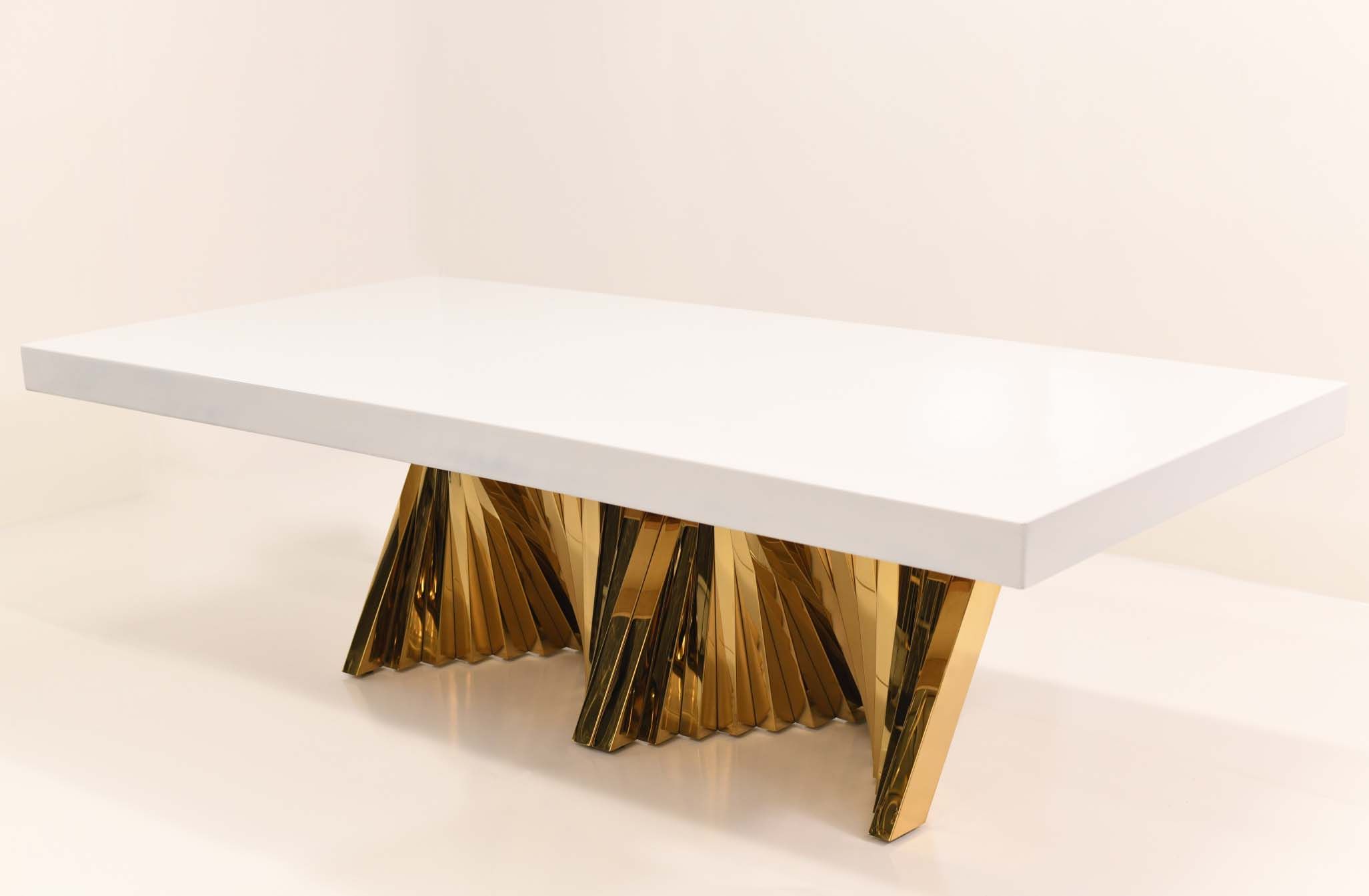 Gold Kryptonite 4'x8' White High Gloss Top DT