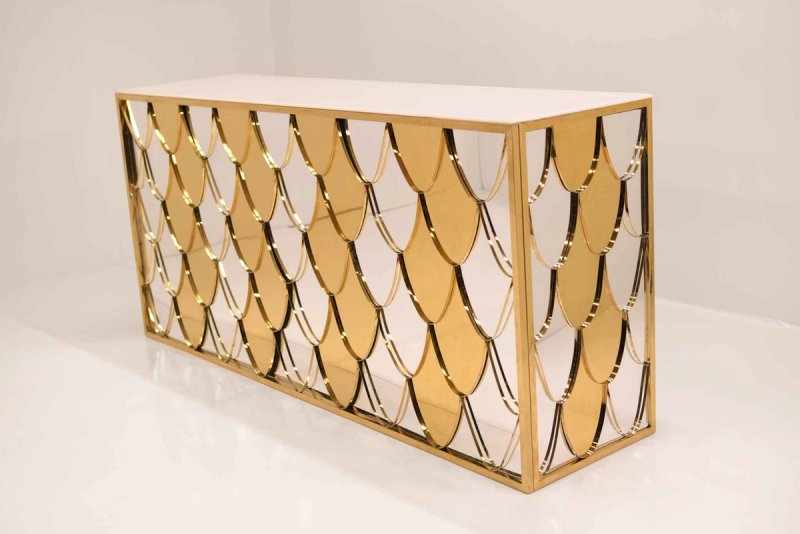 Gold and Silver Fishnet 8' Bar B
