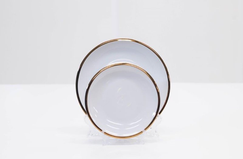 Thick Gold Rim plates