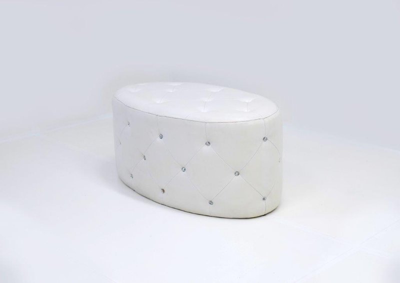 Jeweled Oval Ottoman