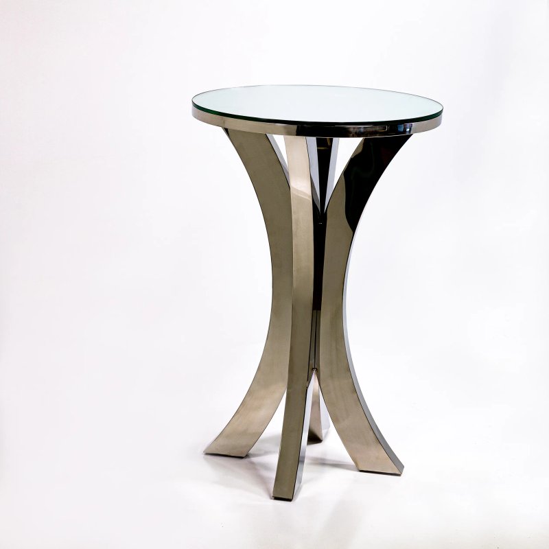 Chrome Gamma High Cocktail Table rental