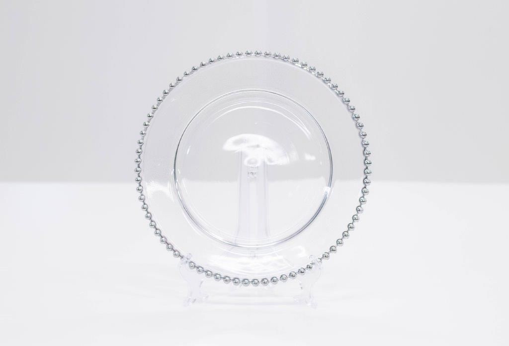 Silver Beaded Glass