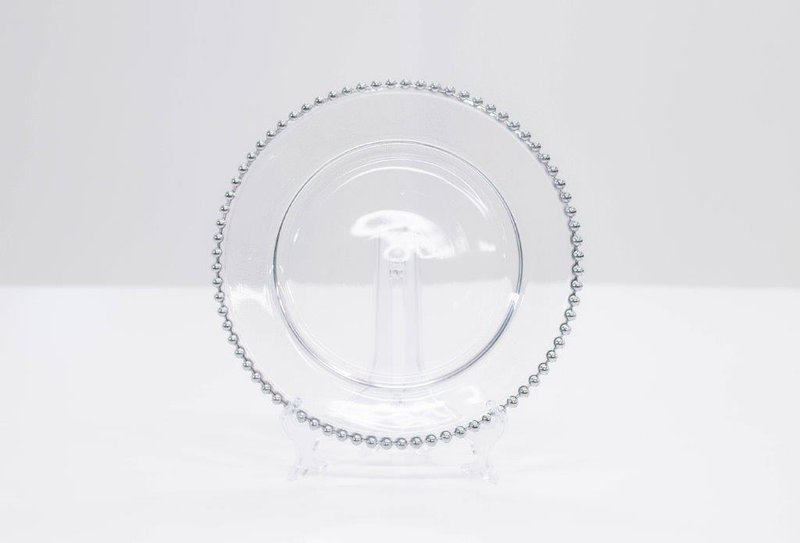 Silver Beaded Glass