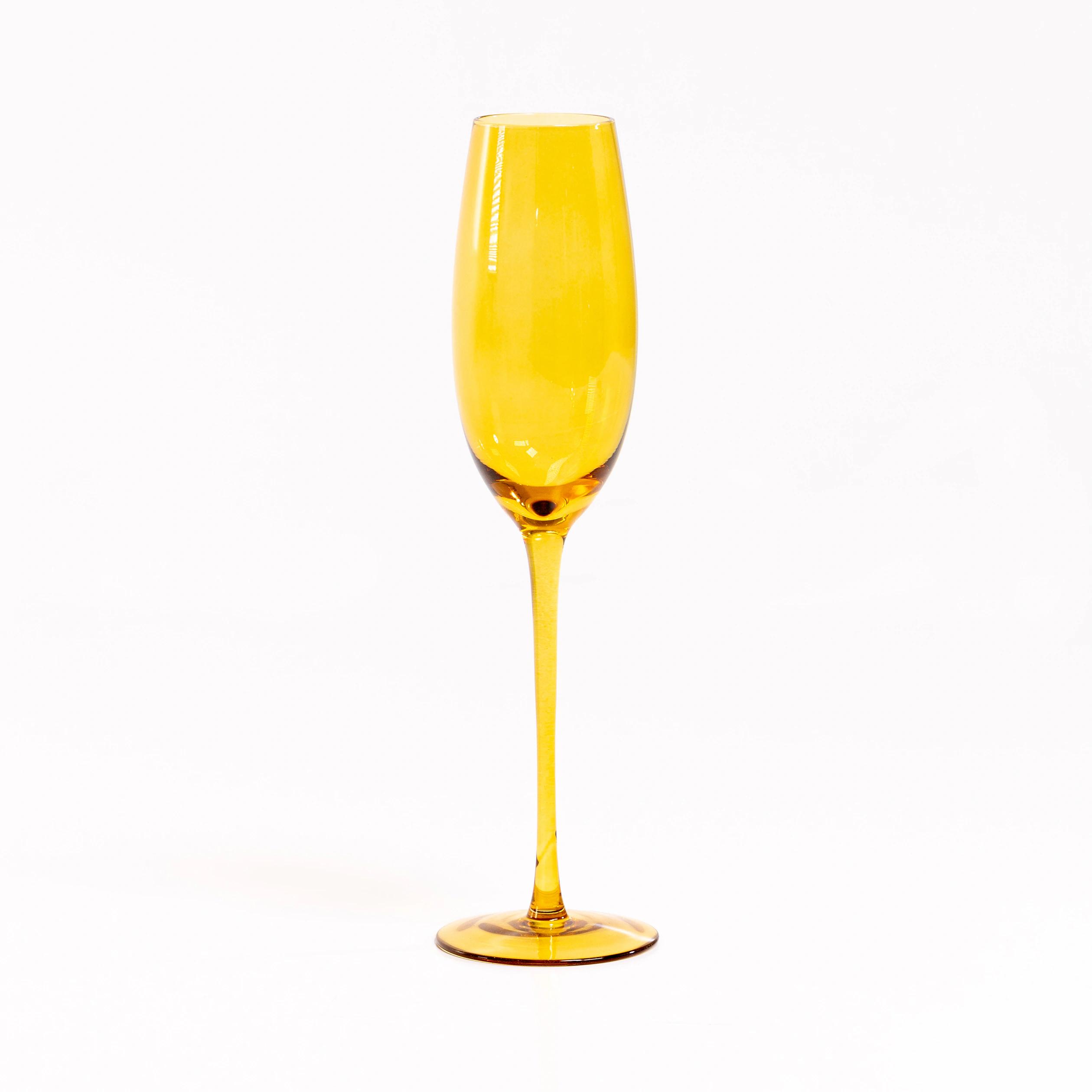 Marilyn Amber Champagne Flute rental