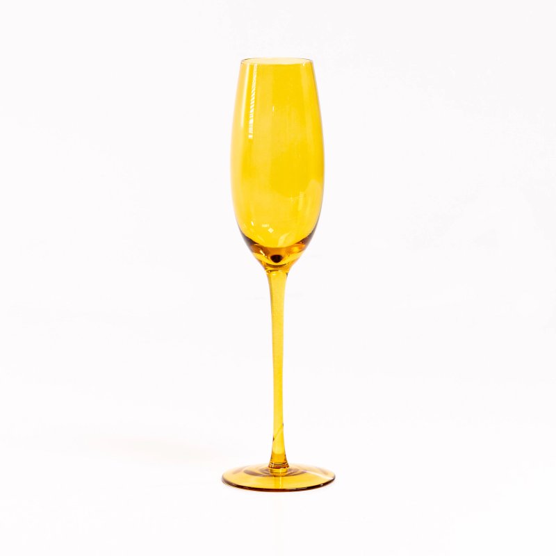 Marilyn Amber Champagne Flute rental