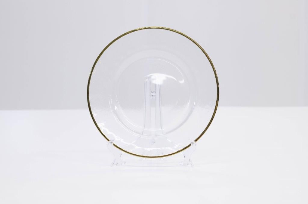 Gold Rim Clear Glass