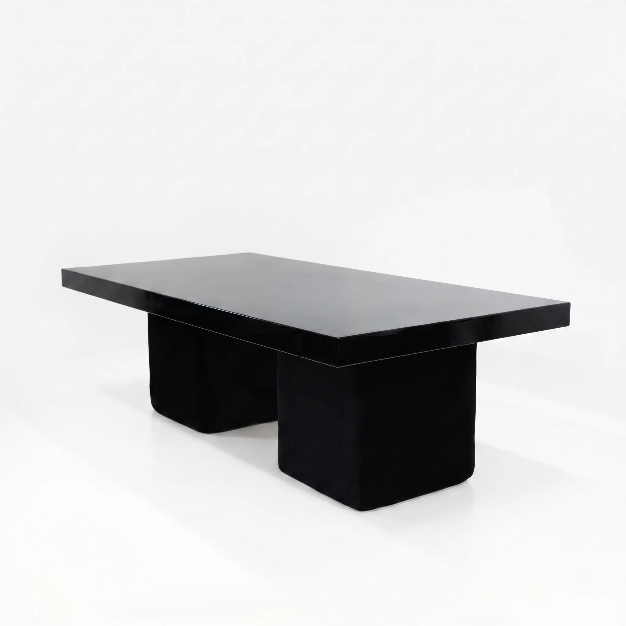 Black High Gloss 4'x8' Dining Table DT rentals