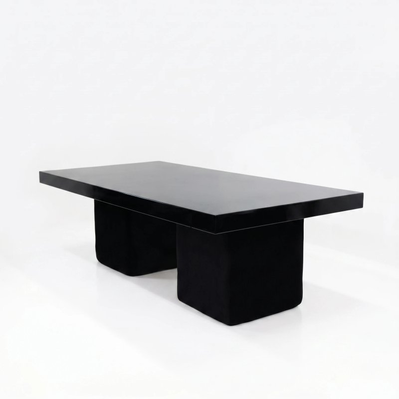 Black High Gloss 4'x8' Dining Table DT rentals