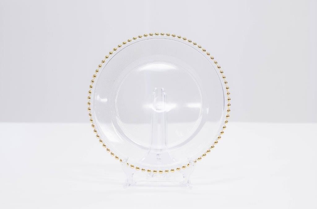 Gold Beaded Glass
