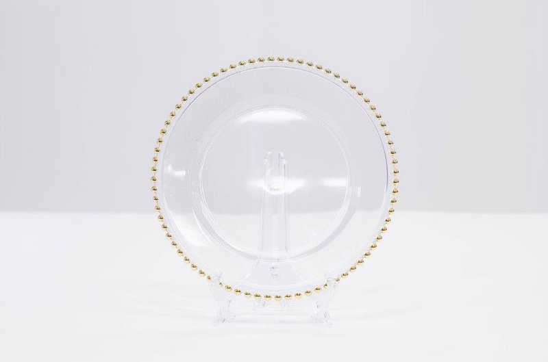 Gold Beaded Glass