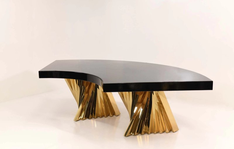 Gold Kryptonite Black High Gloss Serpentine Top ST