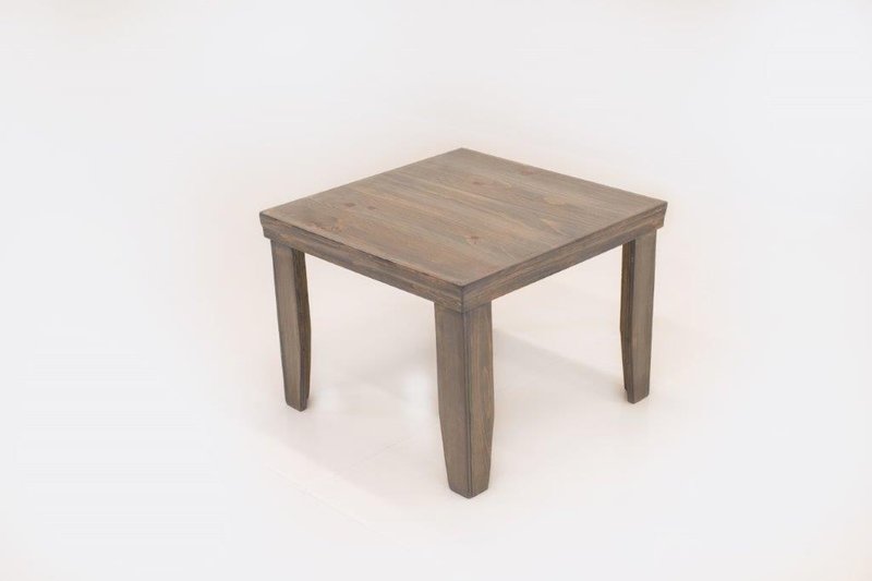 Grey Rustic Wood End Table
