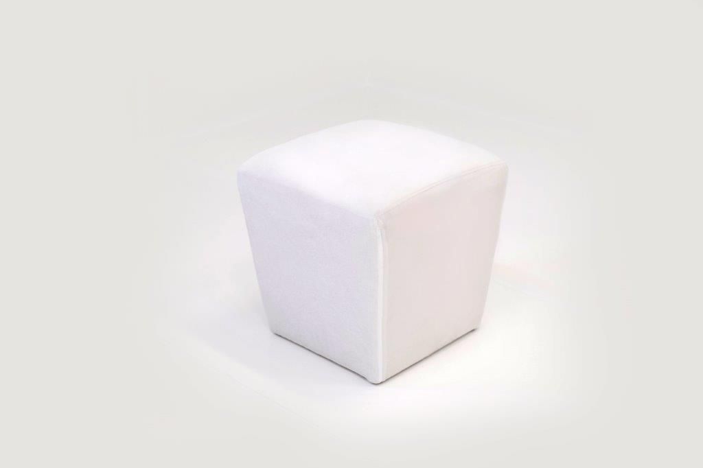 Small Square Ottoman (White)