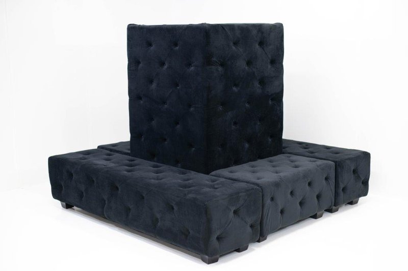 Square poof (Black)