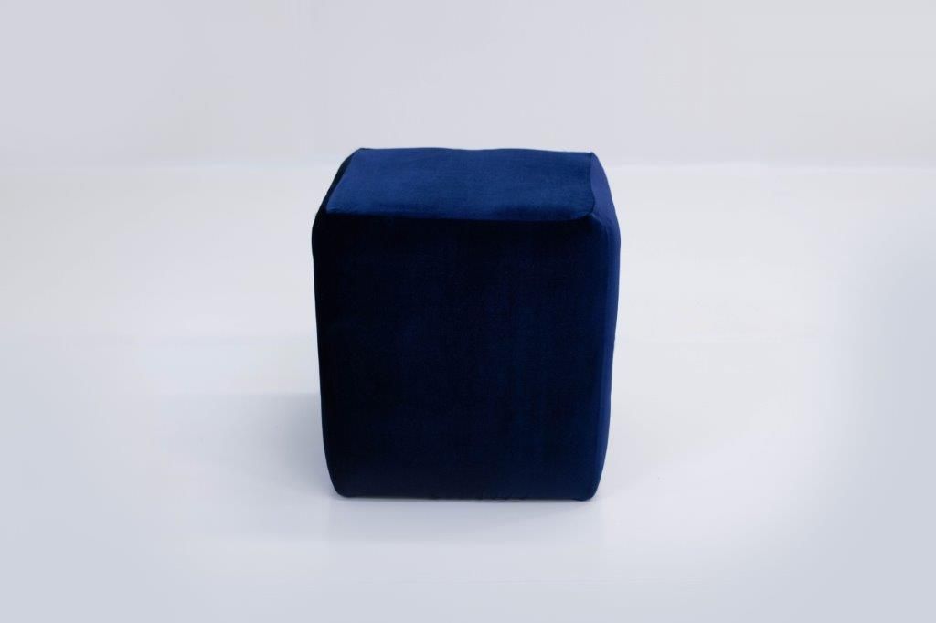 Small Square Ottoman (Navyblue)