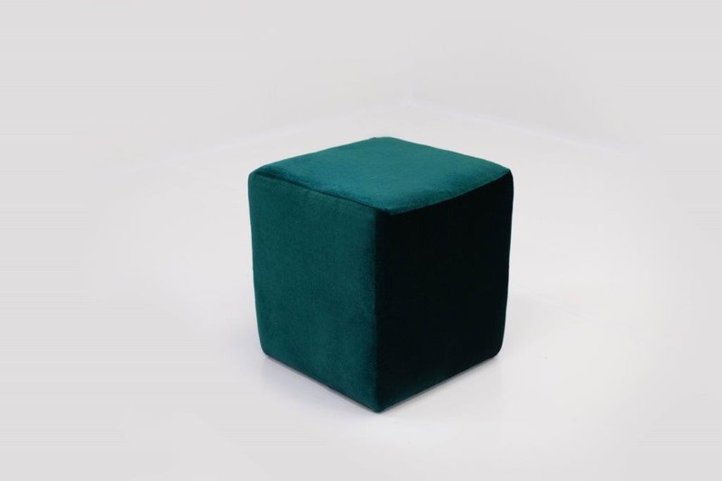 Small Square Ottoman (Hunter Green)