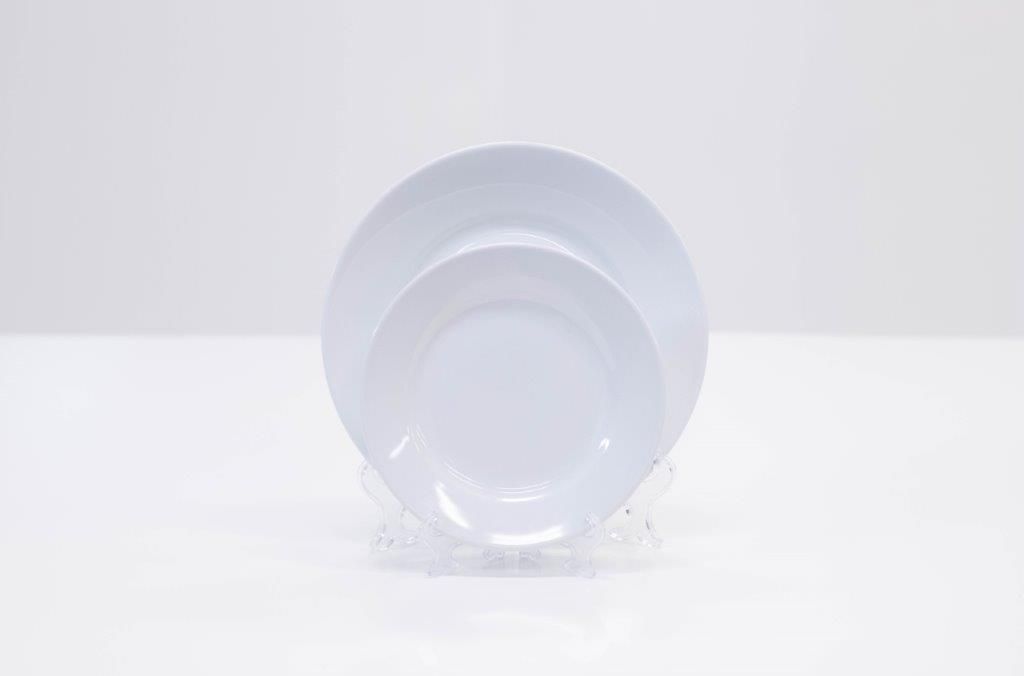 White Plain Round plates