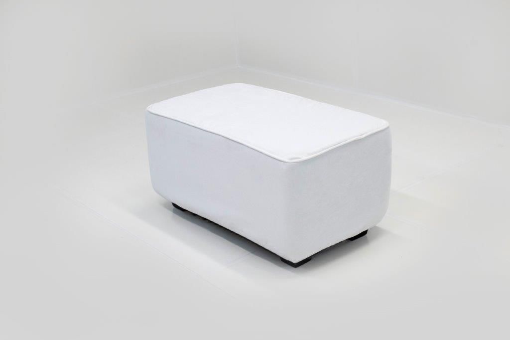 Rectangle Ottoman (White)
