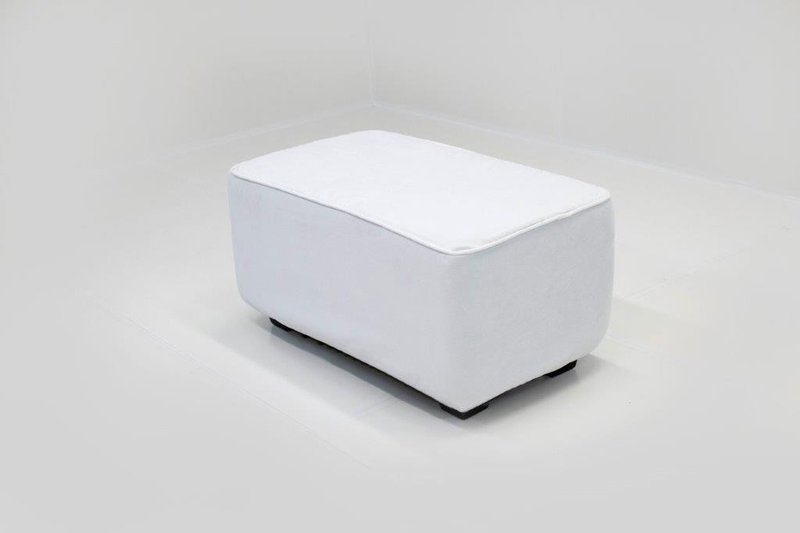 Rectangle Ottoman (White)