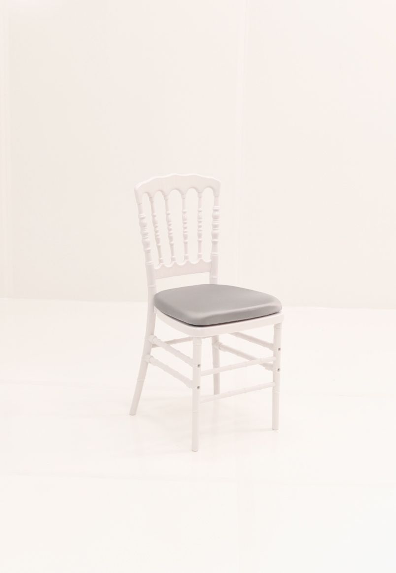 Whtie Napolean Silver Cushion