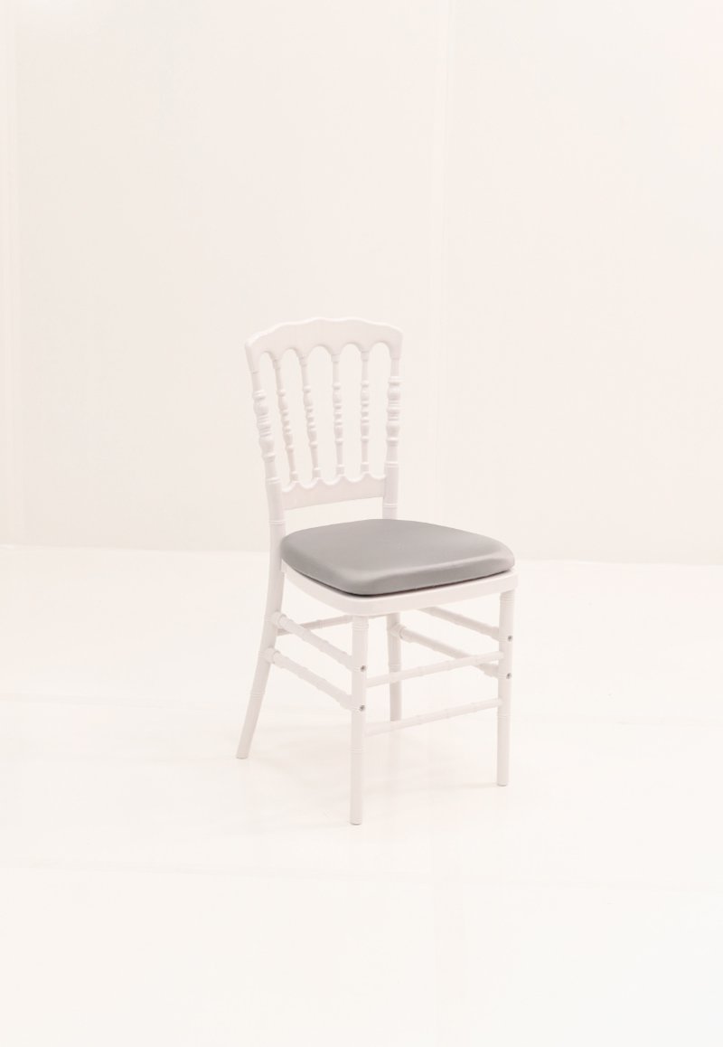 Whtie Napolean Silver Cushion