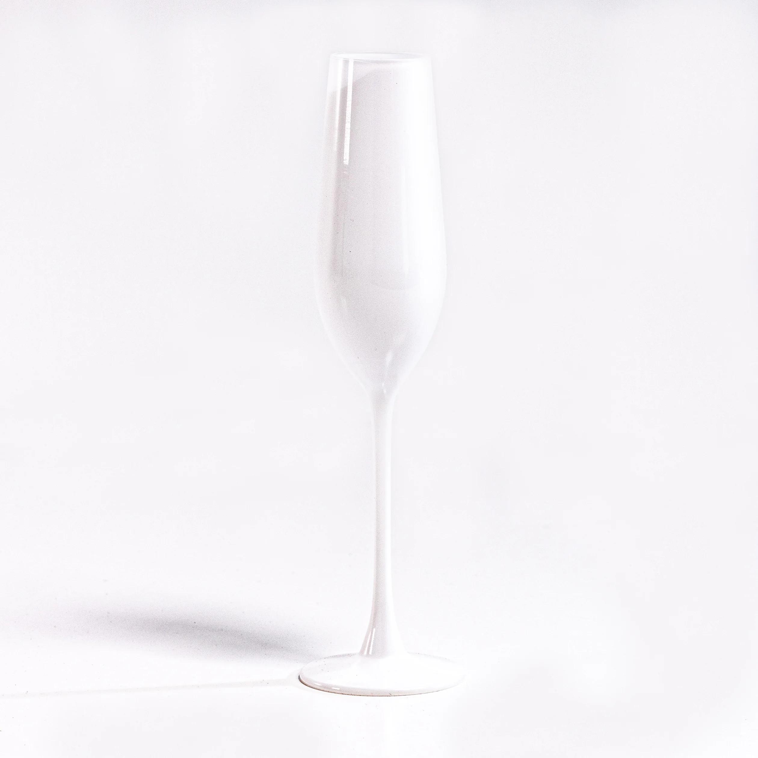 Monroe White Champagne Flute rental